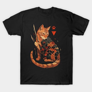 Cat Ninja Mastery Clawed Assassin T-Shirt